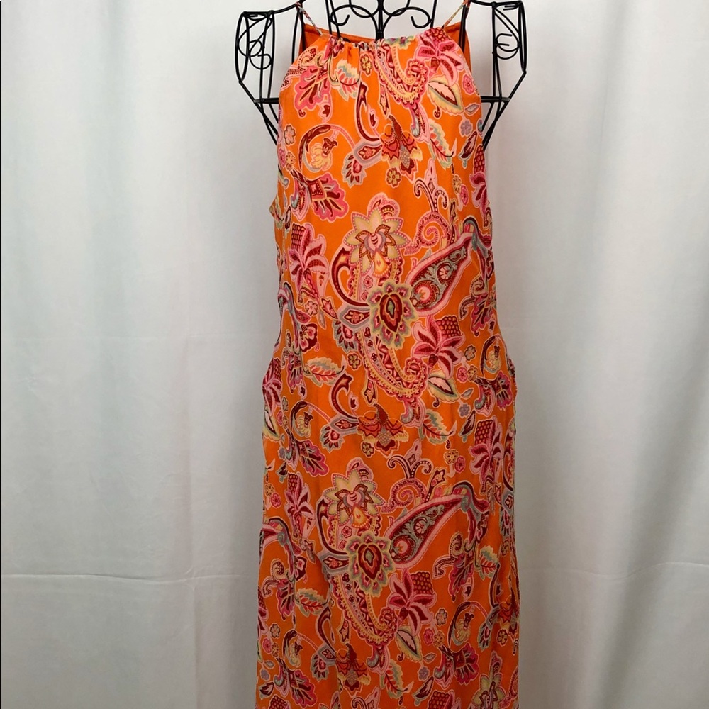 Jonathan Martin silk paisley midi dress 10